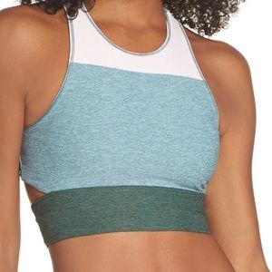 Outdoor Voices Cut Out Back Crop Top/Sports Bra